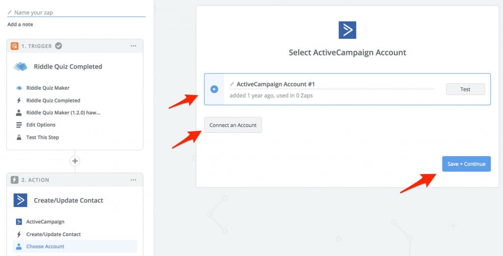 active test connect ConvertKit quiz lead generation