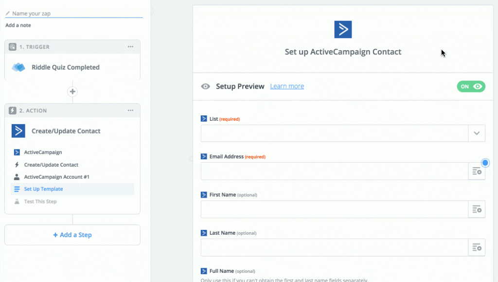 activecampaign mapping3 ActiveCampaign quiz lead generation
