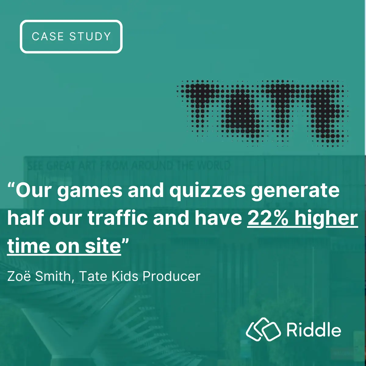 Tate Case Study - quizzes create half our traffic