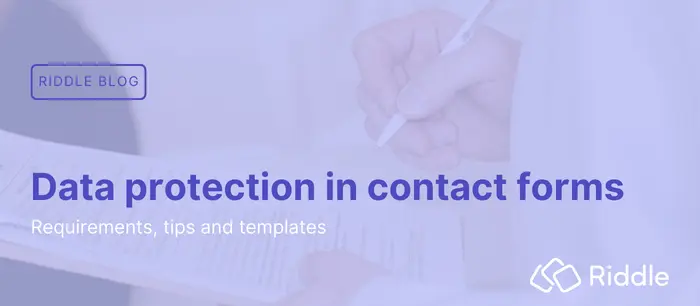 Data protection in contact forms - how to create GDPR compliant contact forms